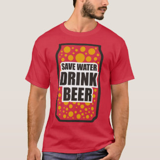 Water Drink bier 2 opslaan T-shirt