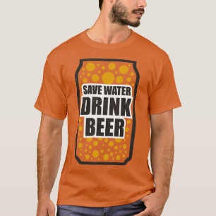 Water Drink bier 2 opslaan T-shirt