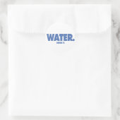 Water. Drink het. Ronde Sticker (Tas)