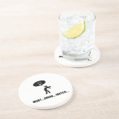 Water drinken zandsteen onderzetter (Zijkant)