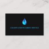 Water Drip Professional Plumber Service Visitekaartje (Voorkant)