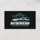 Water Drop Blue Car Wash Professional Visitekaartje (Voorkant)