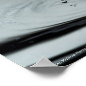 Water drop collision in black & white poster (Hoek)