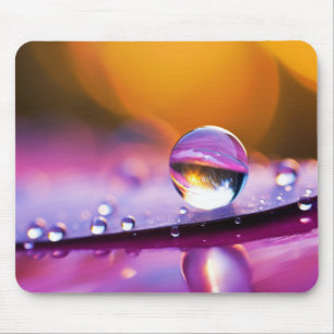 Water Drop Dewdrop Natuur Serene Kalm Muismat