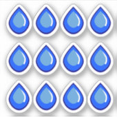 Water Drop Hydration Planner Journal Stickers (Voorkant)