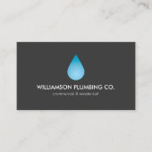 Water Drop Loodgieterswerk, Loodgieters Visitekaar Visitekaartje (Voorkant)