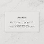 Water Drop Plumber Visitekaartje (Achterkant)