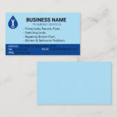 Water Drop Shape Plumping Visitekaartje (Voorkant / Achterkant)