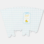 Water Droplets Gingham Boy Baby Shower Bedankdoosjes (Ongevouwen)