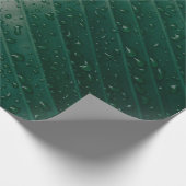 Water droplets on banana leaf cadeaupapier (Hoek)