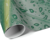 Water droplets on banana leaf cadeaupapier (Rol Hoek)