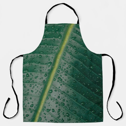 Water droplets on banana leaf schort (Voorkant)