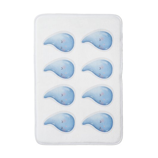 Water Drops Design Badmat (Voorkant Verticaal)