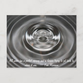 Water Drops & Quotes Briefkaart (Voorkant)