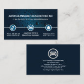 Water druppel speciaal pictogram Grens Automobiela Visitekaartje (Voorkant / Achterkant)