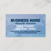 Water druppels druk wassen visitekaartje (Voorkant)