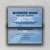 Water druppels druk wassen visitekaartje