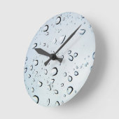 Water druppels Kristal Clear glass tegels Beautif Ronde Klok (Hoek)