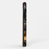 Water druppels op zand monogram iphone hoesjes (Achterkant/rechts)