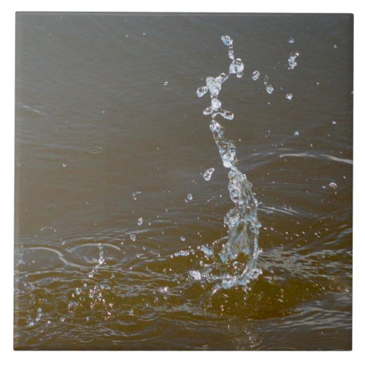 Water druppels splash rimpels druppeltjes Tegel Tegeltje (Voorkant)