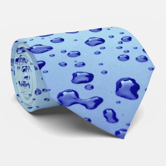 Water druppels Thema Stropdas (Opgerold)