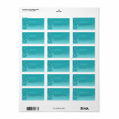 Water druppels verse natte aqua 2 etiket (Full Sheet)