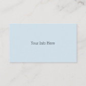 Water druppels Visitekaartjes (Achterkant)