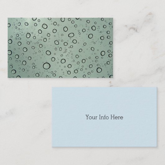 Water druppels Visitekaartjes (Voorkant / Achterkant)