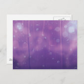 Water druppelt op een raam. briefkaart (Voorkant / Achterkant)