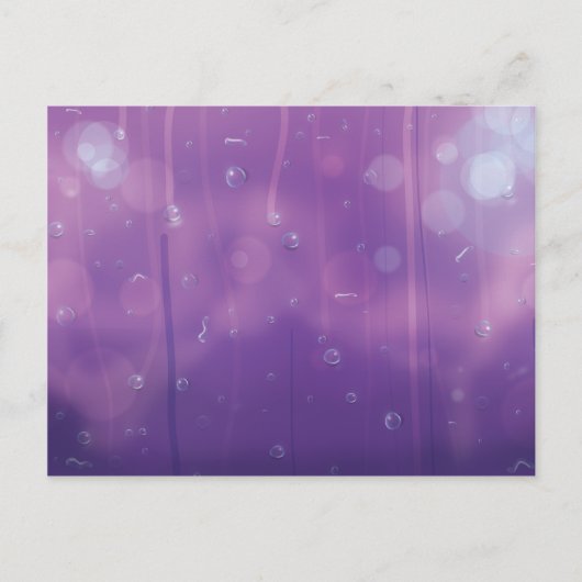 Water druppelt op een raam. briefkaart (Voorkant)