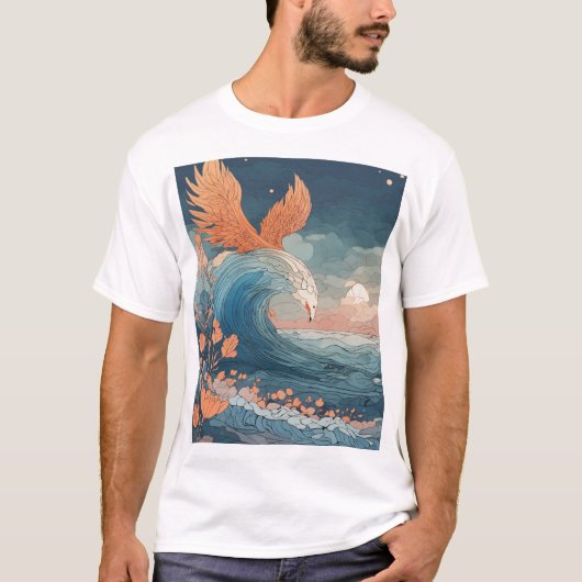 Water Eagle Wit T-Shirt – Stijl met Stijl (Voorkant)