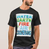 Water Earth Fire Air Repo Boomerang Player Sport T-shirt (Voorkant)