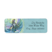 Water Element Fairy Fantasy Art Etiket (Voorkant)