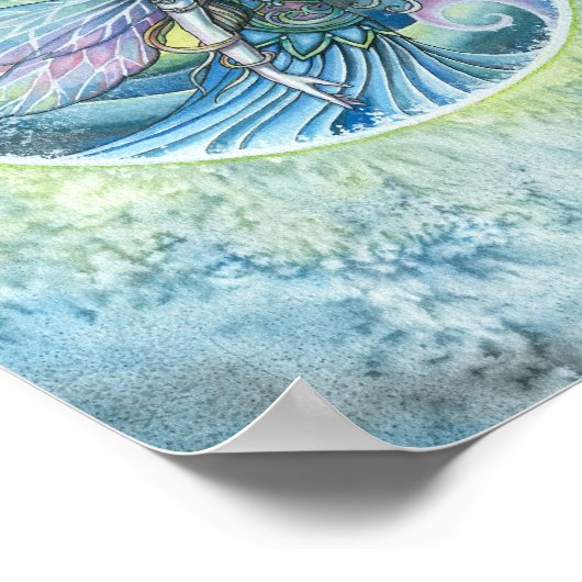 Water Element Fairy Poster Print door Molly Harris (Hoek)