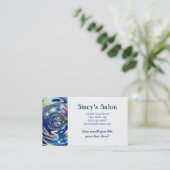 WATER Element Ripple Patroon Afsprakenkaartje (Staand voorkant)