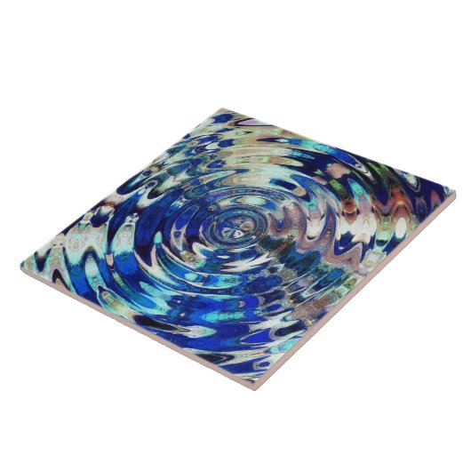 WATER Element Ripple Patroon Tegeltje (Zijkant)