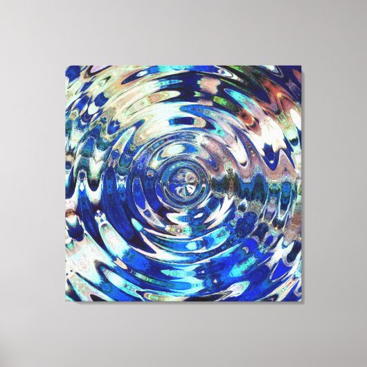 WATER Element Ripple Patroon verpakt canvas print (Voorkant)
