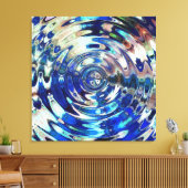 WATER Element Ripple Patroon verpakt canvas print (Insitu (Woonkamer))