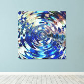 WATER Element Ripple Patroon verpakt canvas print (Insitu (Houten vloer))
