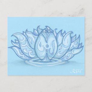 Water Elemental Lotus Briefkaart