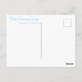 Water Elemental Lotus Briefkaart (Achterkant)