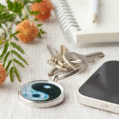 Water en aarde Sleutelhanger (Zijkant)