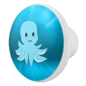 Water en Baby octopus Keramische Knop (Rechts)