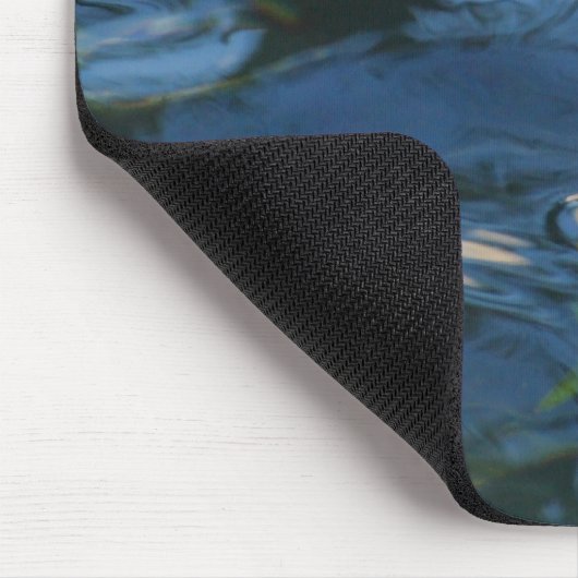Water en bladeren Mousepad Muismat (Hoek)