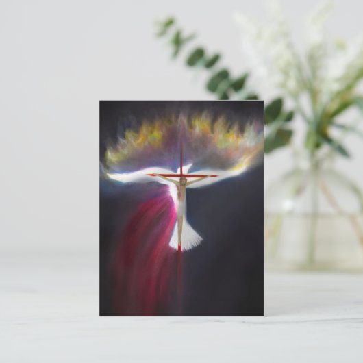 Water en bloed briefkaart (Staand voorkant)