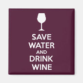Water en Drink besparen Magneet (Voorkant)