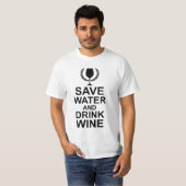 Water en Drink besparen T-shirt (Voorkant volledig)