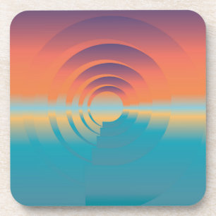 water en horizon drankjes onderzetter