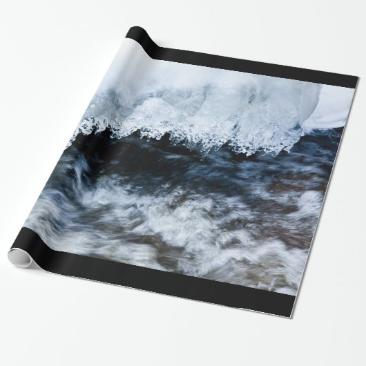 Water en ijs cadeaupapier (Uitgerold)