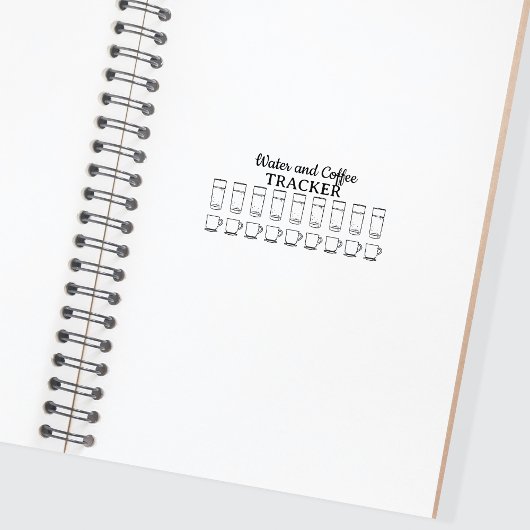 Water- en koffietracker, Journal Rubberstempel